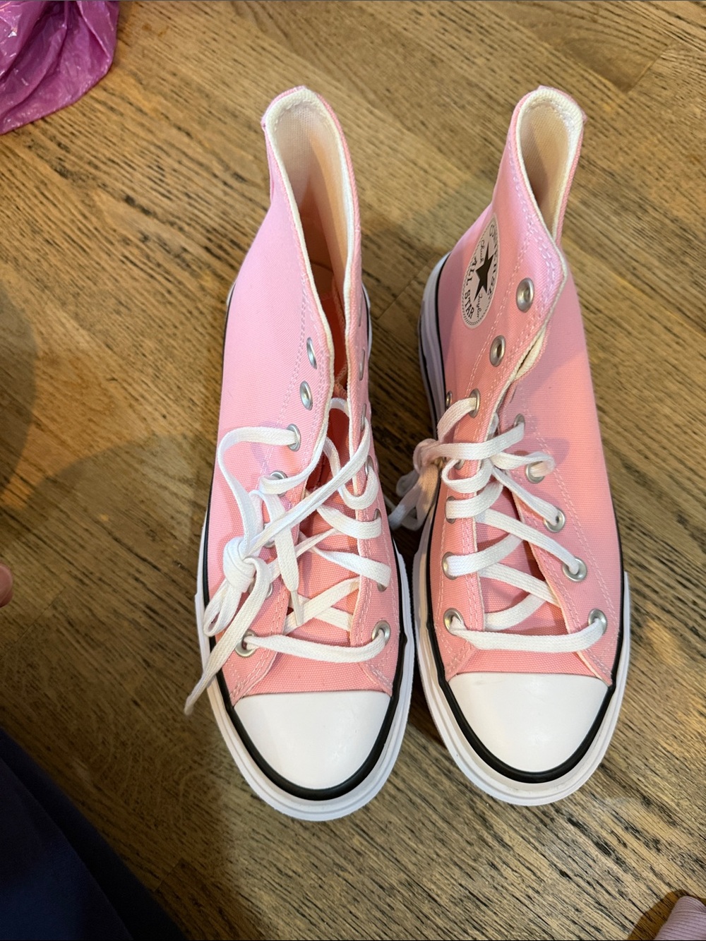 Converse Pink High-Top Lace-Up Boots
